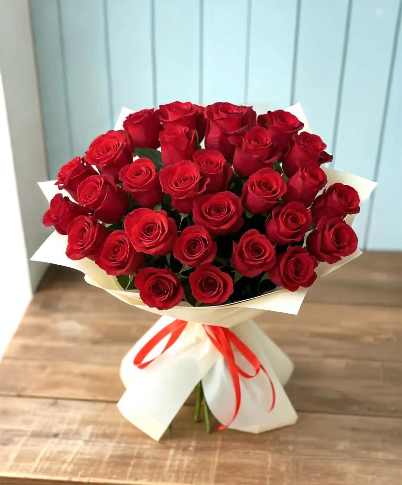 Букет 29 Красных роз в Андреевской Краснодарского края