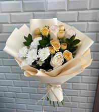 Букет цветов из:  Розы и Хризантемы в Андреевской Краснодарского края