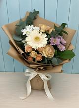 Букет цветов из:  Герберы и Хризантемы в Андреевской Краснодарского края