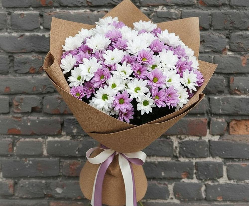 Букет цветов из: Хризантемы в Андреевской Краснодарского края