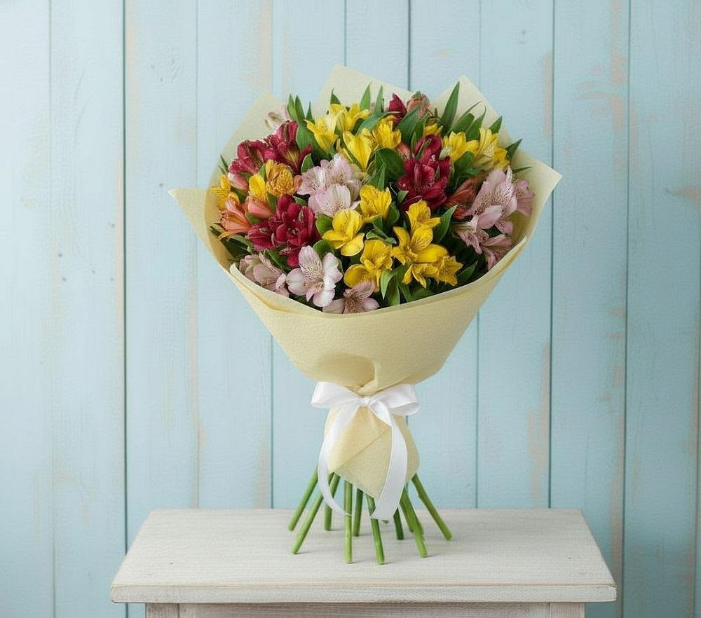 Букет цветов из: Альстромерии в Андреевской Краснодарского края