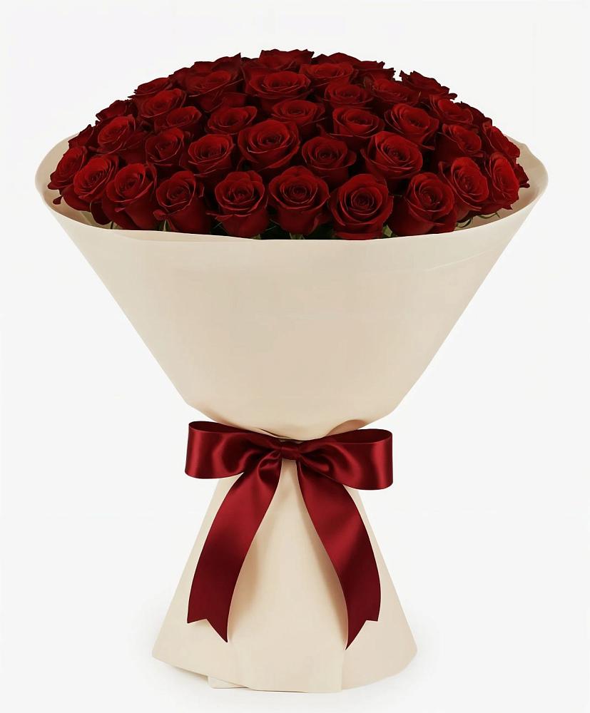 Букет 101 Бордовая роза Блэк Бакарра в Андреевской Краснодарского края