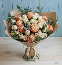Букет цветов из:  Альстромерии и Розы #REPLACE_PRED# Андреевской Краснодарского края